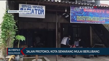 Jalan Protokol Kota Semarang Mulai Berlubang