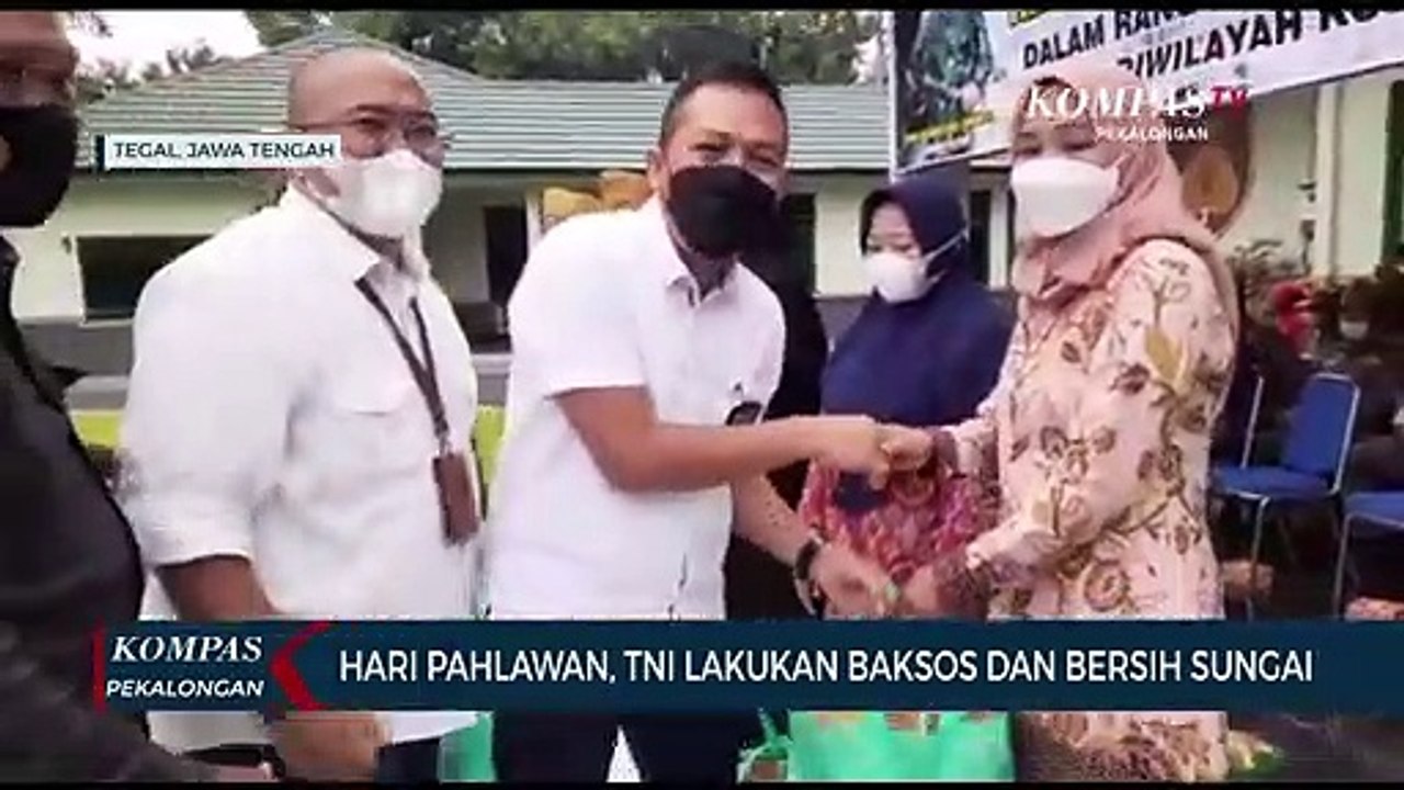 Hari Pahlawan, TNI Lakukan Bakti Sosial dan Bersih Sungai