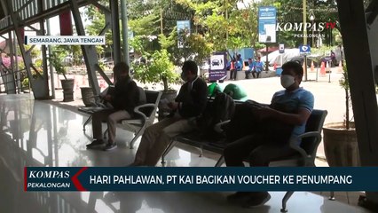 Hari Pahlawan, PT KAI Bagikan Voucher ke Penumpang