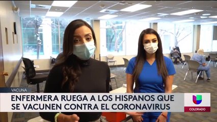 Bajo índice de hispanos poniéndose la vacuna cotra el Covid-19