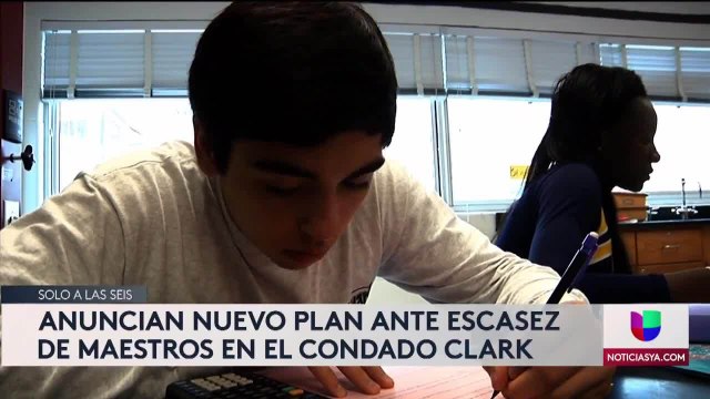 Escasez de maestros en Distrito CCSD - Condado Clark