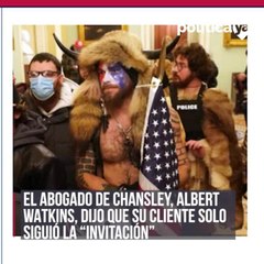 "Chamán de QAnon" espera perdón del presidente tras atacar el Capitolio