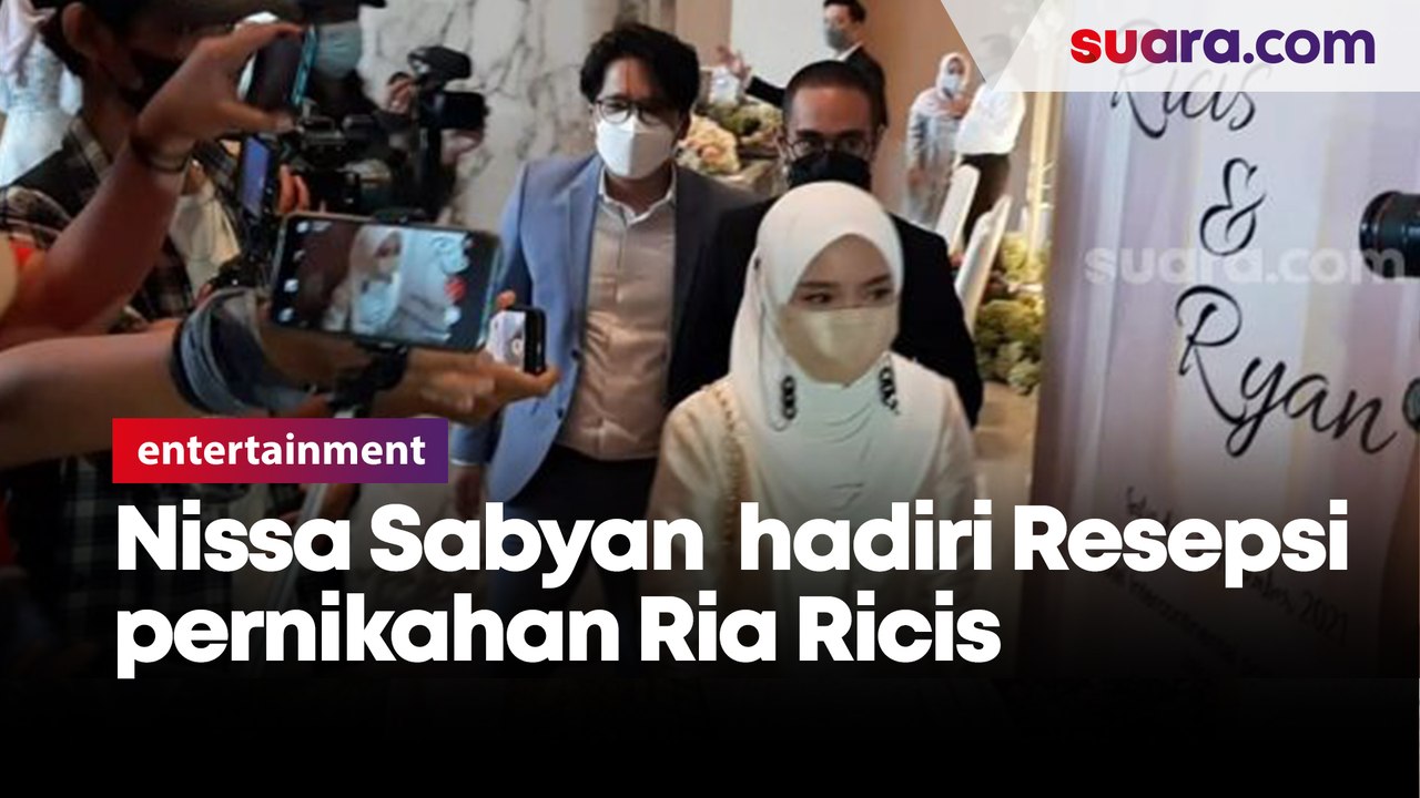 Nissa Sabyan dan ayus hadiri Resepsi pernikahan Ria Ricis dan Ryan