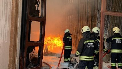 KONYA'DA, SANAYİ SİTESİNDE YANGIN