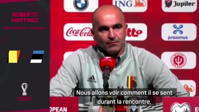 Belgique - Martinez : Surpris qu'Hazard puisse jouer 90 minutes