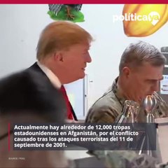 Trump visita a las tropas en Afganistan
