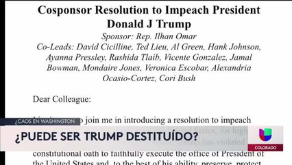 ¿Puede ser destituido el presidente Donald Trump?
