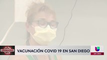 Personal de salud en San Diego recibe la primera vacuna contra Covid-19