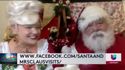Visita virtual del Sr y la Sra Claus