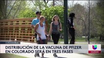 Plan de Distribución de la vacuna de Pfizer en Colorado