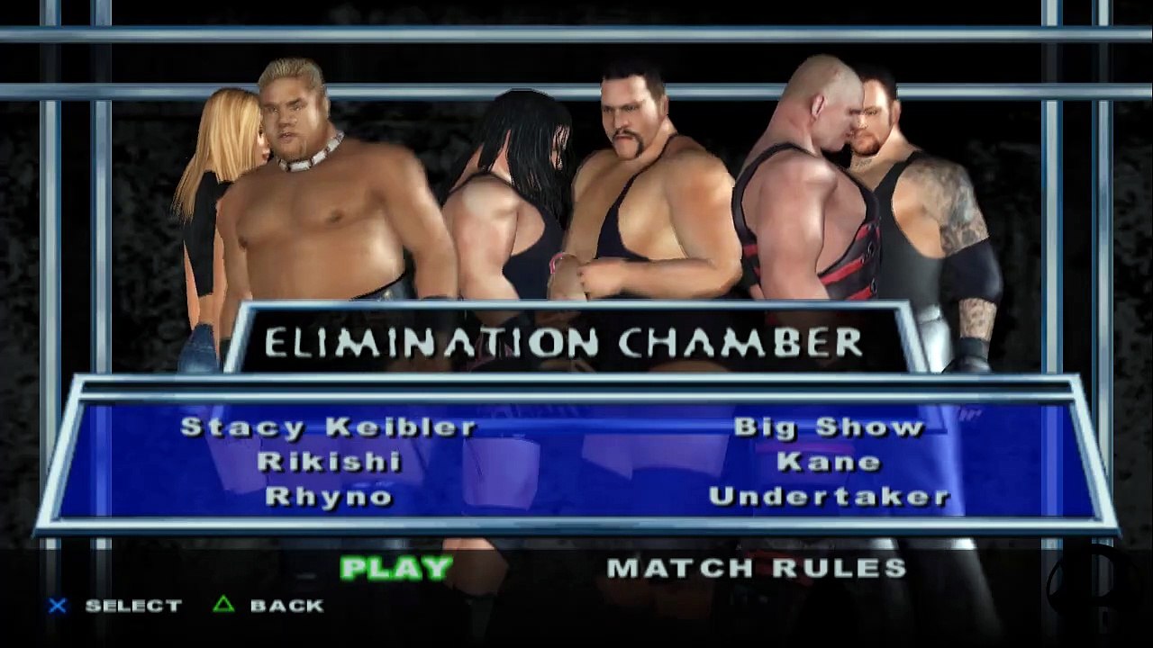 Here Comes the Pain Stacy Keibler(ovr 100) vs Rikishi vs Rhyno vs Big Show vs Kane vs Undertaker
