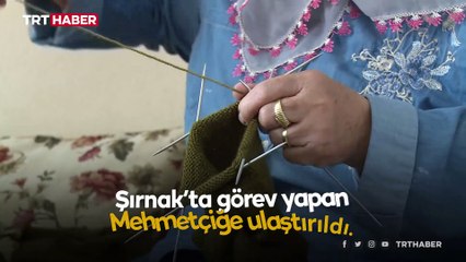 Rize'den Hatice annenin ördüğü çoraplar Mehmetçik'e ulaştı