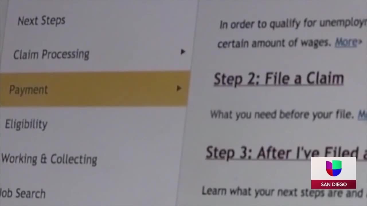 Noticias San Diego 6pm 120720 - Clip EDD DIRECT DEPOSIT