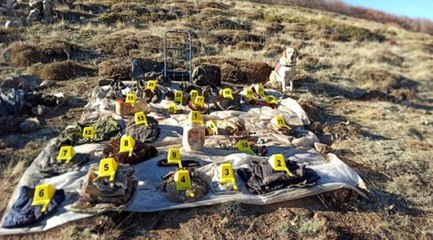 Sivas'ta 4 adet PKK sığınağı bulundu