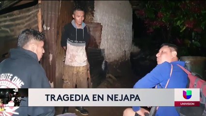 Zona cero de la tragedia en Nejapa, El Salvador