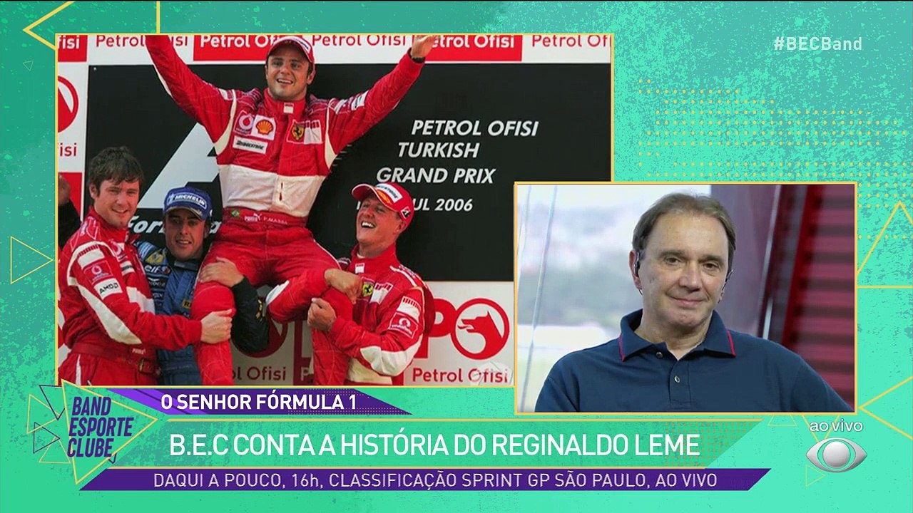 Quase 40 anos cobrindo F1... O cara sabe tudo do assunto! Por isso, no GP de São Paulo, Reginaldo Leme recebeu uma grande homenagem de amigos, fãs e familiares! Se liga: