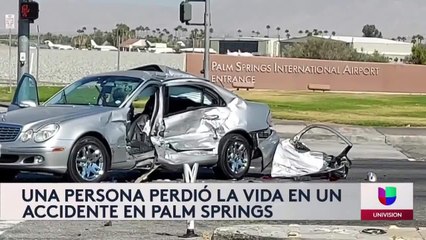 ACCIDENTE MORTAL EN PALM SPRINGS