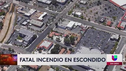 Hispano muere al quedar atrapado durante un incendio en Escondido