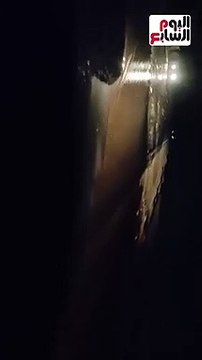 السيول تصل إلى الطريق الصحراوى الشرقى بالأقصر من جبال البحر الأحمر