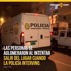 13 personas murieron aplastadas al huir de una fiesta en plena pandemia