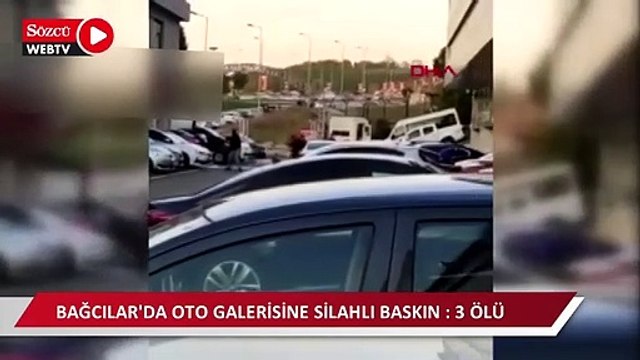 Bağcılar'da silahlı baskın anı cep telefonu kamerasında
