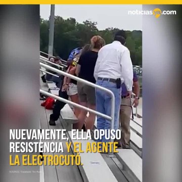 Detienen y electrocutan a mujer por no traer tapabocas