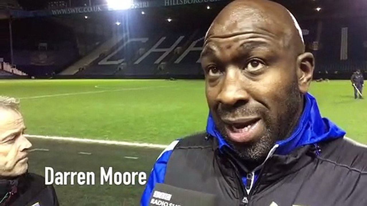 Sheffield Wednesday manager Darren Moore on injuries to Lee Gregory and Jack Hunt
