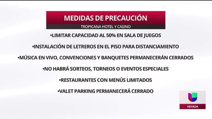 Hotel y casino Tropicana reabre sus puertas