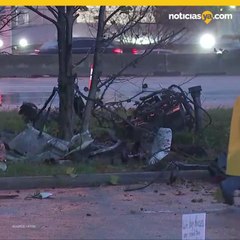 Choque deja 1 muerto y cientos de latas de cerveza tiradas en la calle