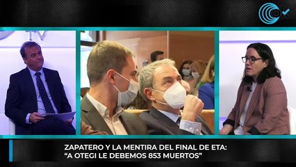 Carmen Ladrón de Guevara (AVT): "Zapatero le dio una victoria a ETA. A Otegi le debemos 853 muertos"