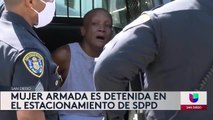 Noticias San Diego 6pm 102120 - Clip SDPD WOMAN ARRESTED