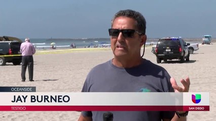 Mujer muere al ser atropellada por maquinaria pesada en playas de Oceanside