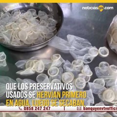 En Vietnam lavaban condones y los vendían como nuevos