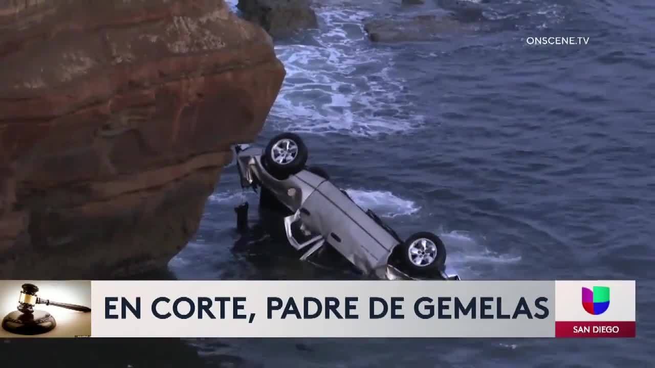 Lo acusan de lanzarse intencionalmente de un acantilado al mar con sus dos hijas a bordo de su camioneta