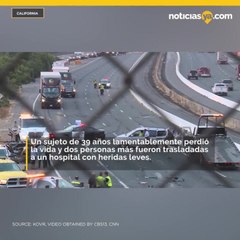 Tráiler a exceso de velocidad causa aparatoso accidente