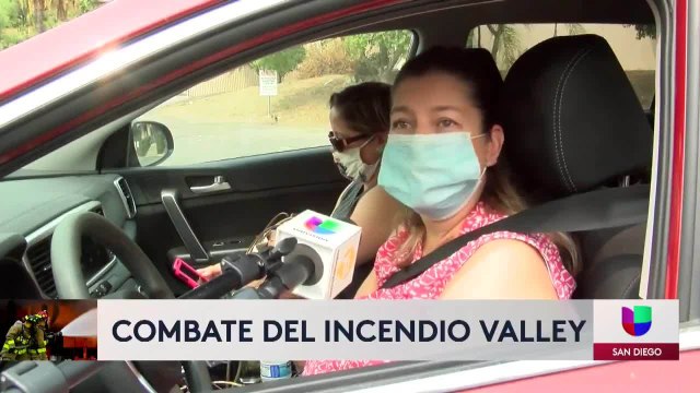 Distribuciones de comida para ayudar a desplazados por incendio Valley