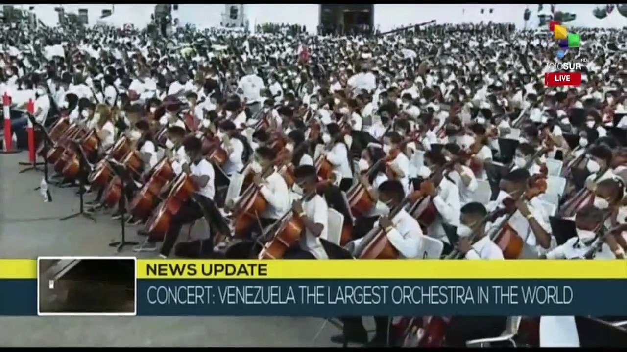 Venezuela records world record attempt with the world's largest orchestra