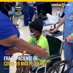 Nio es despedido de hospital entre aplausos tras vencer COVID-19