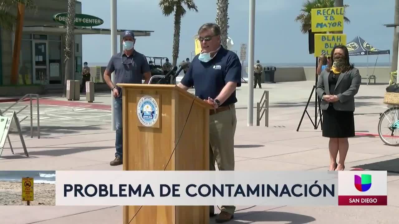 Prohibido entrar al mar por contaminación en Imperial Beach