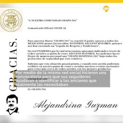 Regalan viveres a nombre de El Chapo en Mexico