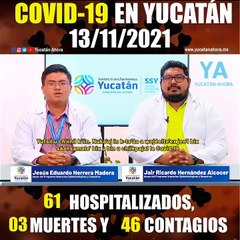 Panorama de Covid-19 en Yucatán. Actualización al 13 de Noviembre de 2021