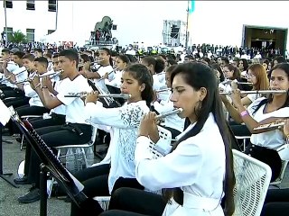 Sistema de Orquesta al ritmo de la Marcha Eslava brilló en el Concierto más Grande del Mundo