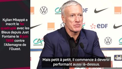 Bleus - Deschamps : “Mbappé a pu étaler toute sa classe et son efficacité”