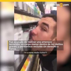 Arrestado y acusado de terrorismo por lamer productos en Walmart
