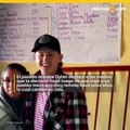 Joven de EE.UU. dona autobus de utiles escolares a escuela de Mexico