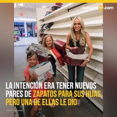 Mujer compra cientos de pares de zapatos en Payless para donar a nios