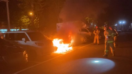 길 돌아다니며 주차된 차들 골라 방화...5대 불타 / YTN