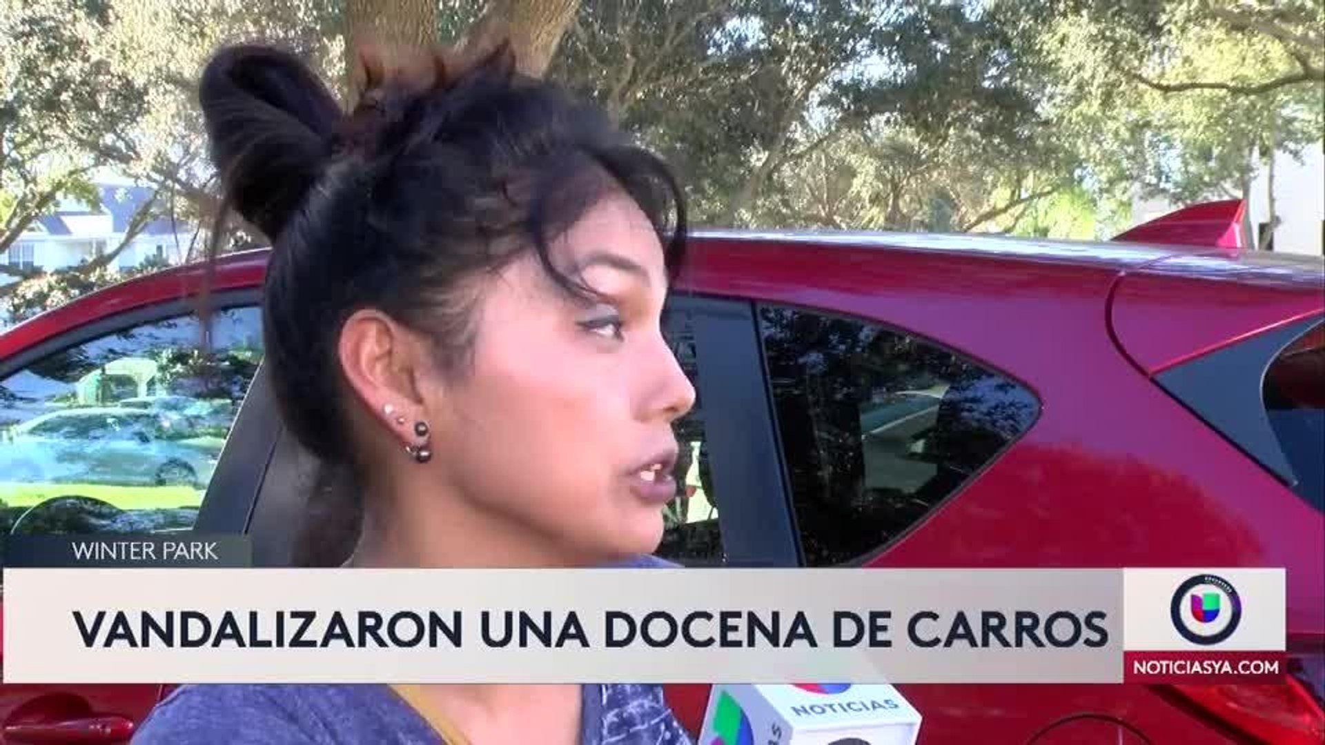 Carros vandalizados