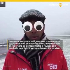 Reportero activa filtros por error durante transmision en vivo