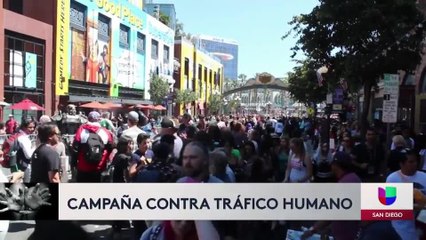 Campaña de concientización sobre tráfico humano en Comic-Con